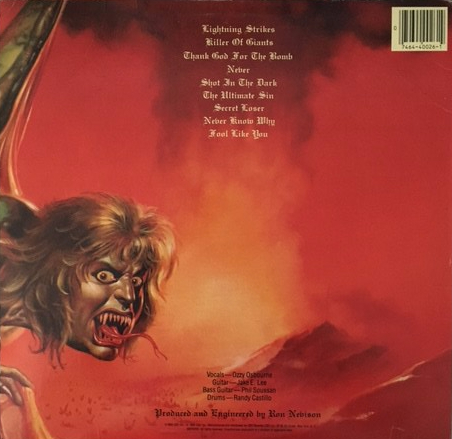 My First Time” with Ozzy Osbourne's 'The Ultimate Sin” – 2 Loud 2