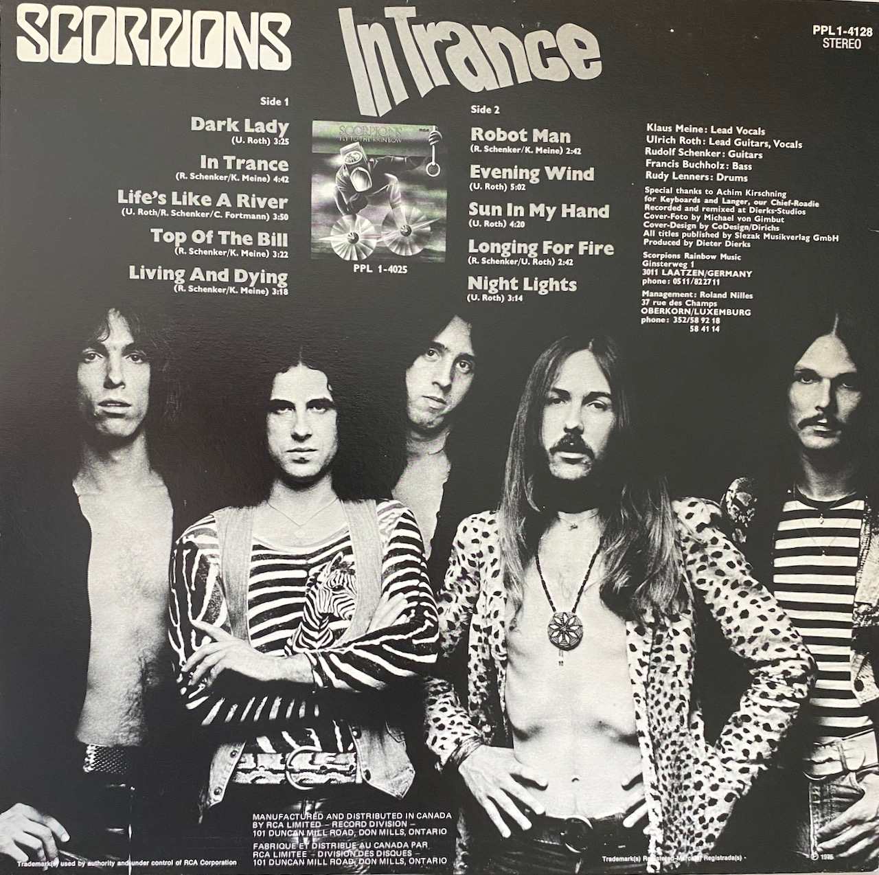 スコーピオンズ SCORPIONS / In Trance 復讐の蠍団 国内盤 帯付 LP In