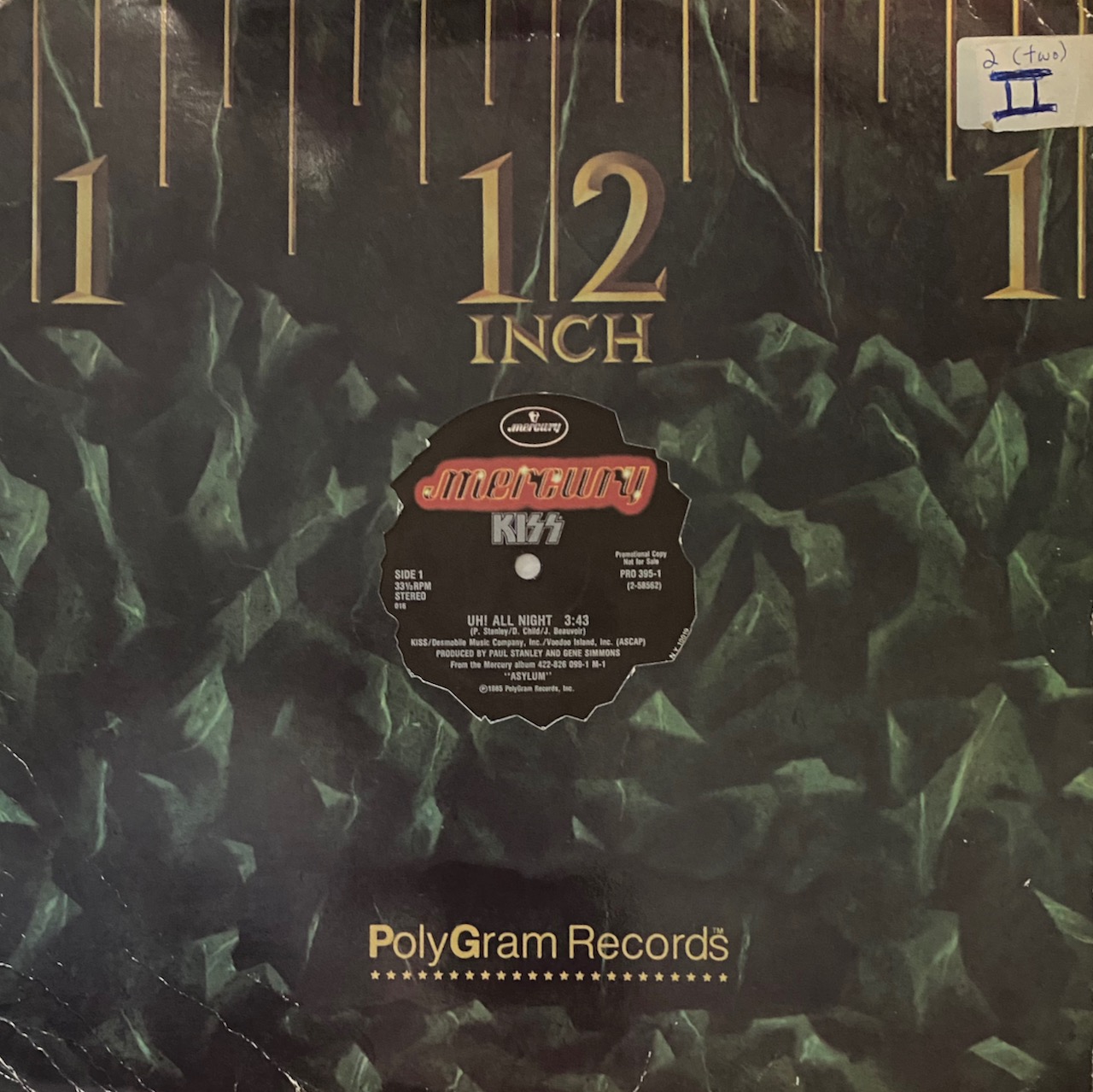 Kiss – “Uh! All Night” – 12″ Promotional Single (1985) – Single Review (The Kiss Review Series)